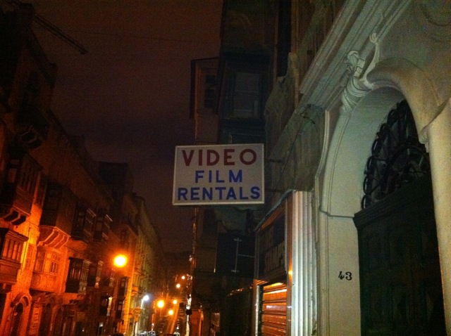 Video Film Rentals sign